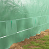 Outsunny 19.5'x10'x6.5' Walk-in Tunnel Greenhouse with Upgraded Structure Zipped Roll Up Mesh Door 8 Mesh Windows, Plant Hot House Tent with PE Cover 15 Plant Labels Gloves, Green