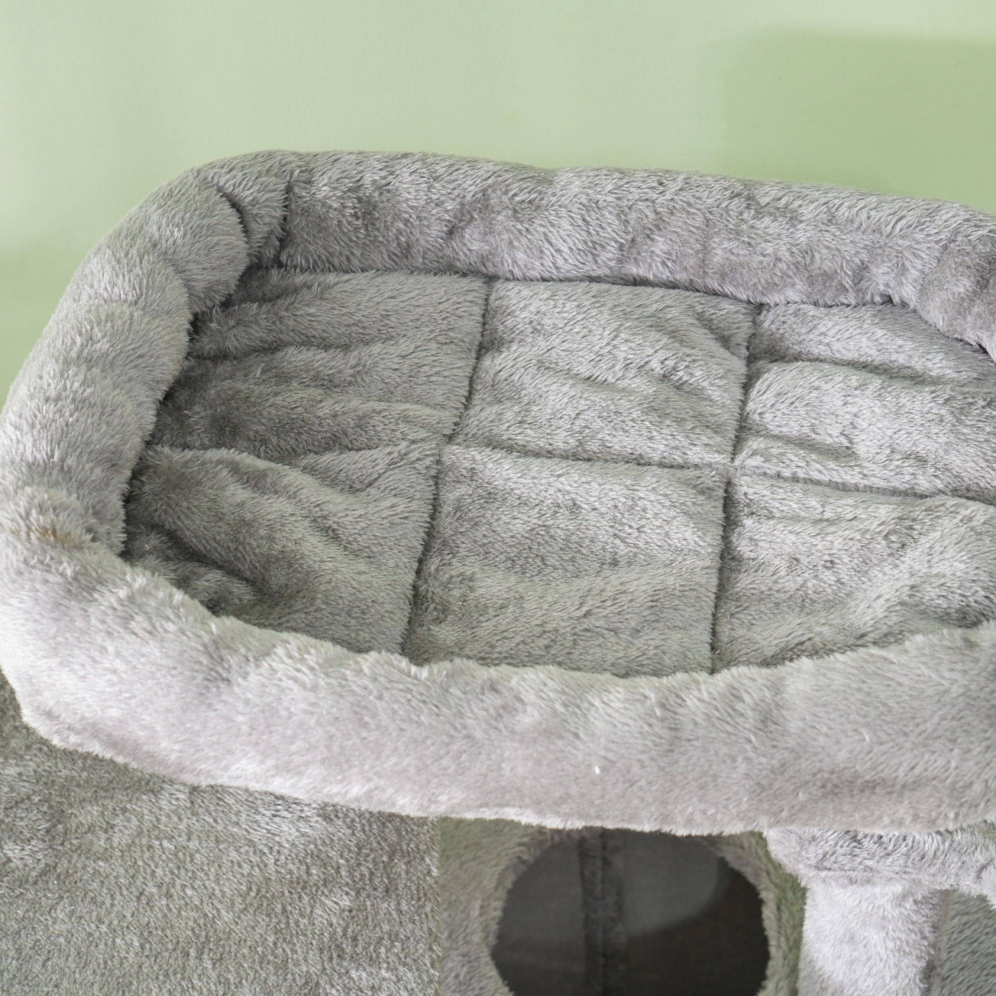 PawHut 52.5" Cat Tree, Cat Tower for Indoor Cats with Scratching Posts, Cat Condos, Bed, Platforms, Hammocks, Cat Activity Center, Grey