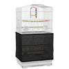 PawHut 36" Bird Cage for Finches, Canaries Budgies, Parrot Cage with Accessories, Handle, Mesh Cover, Tray, White