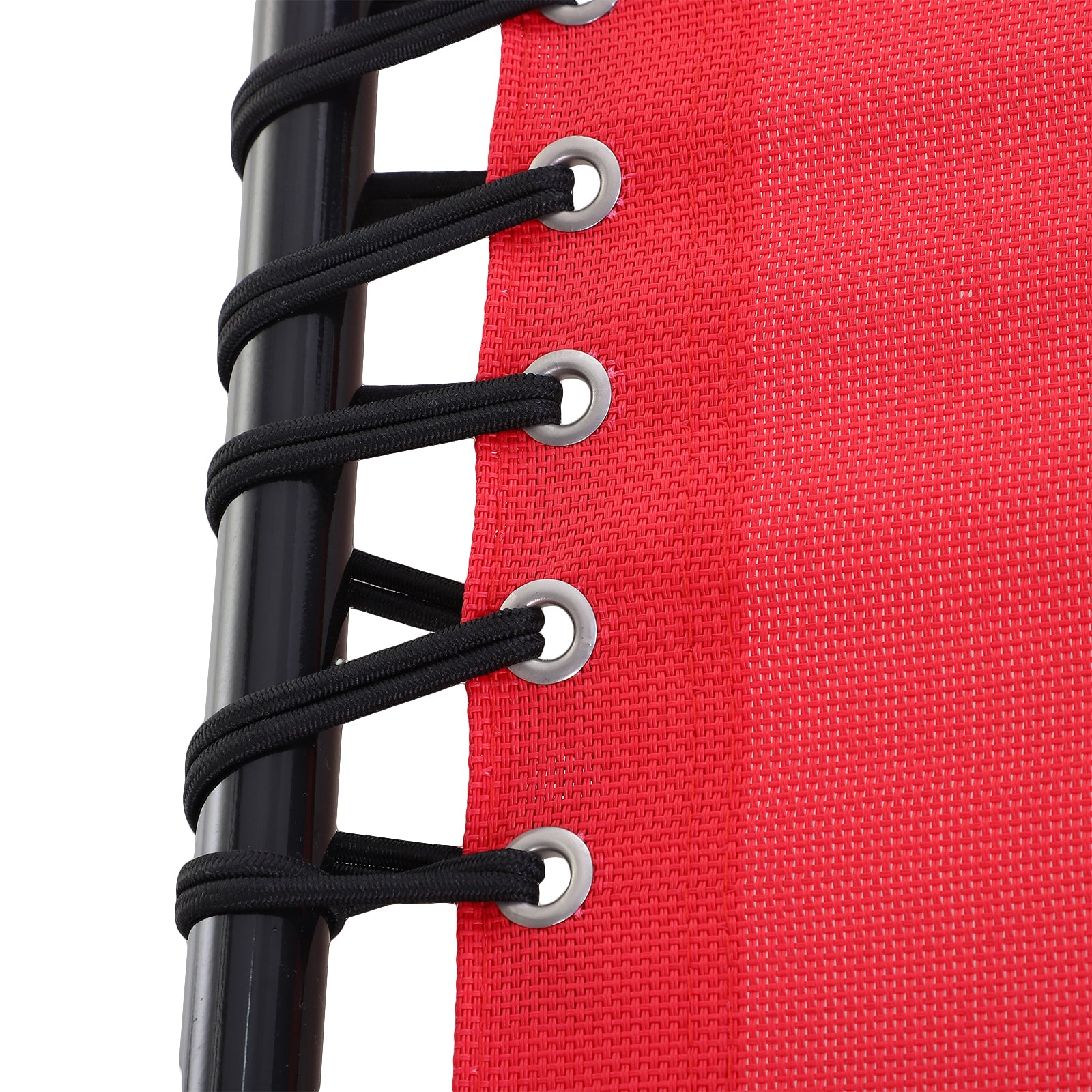 Outsunny Outdoor Folding Lounge Chair, 4-Level Adjustable Chaise Lounge with Headrest, Tanning Chair Beach Bed Reclining Lounger Cot for Camping, Hiking, Backyard, Wine Red