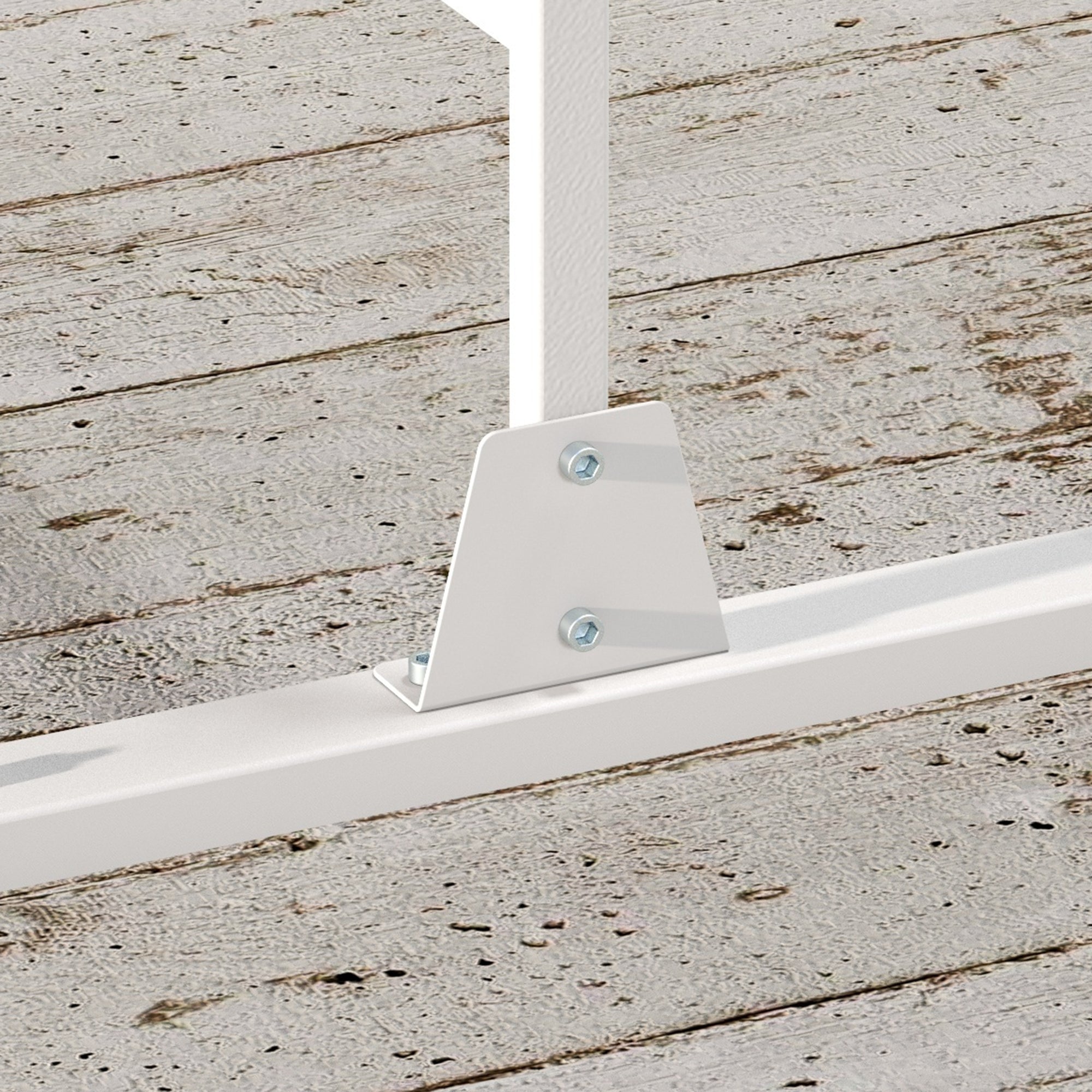 Outsunny Metal Outdoor Privacy Screen, Decorative Outdoor Divider with Stand and Expansion Screws, Freestanding Privacy Panel for Garden, Backyard, Deck, Large Leaf Style, White