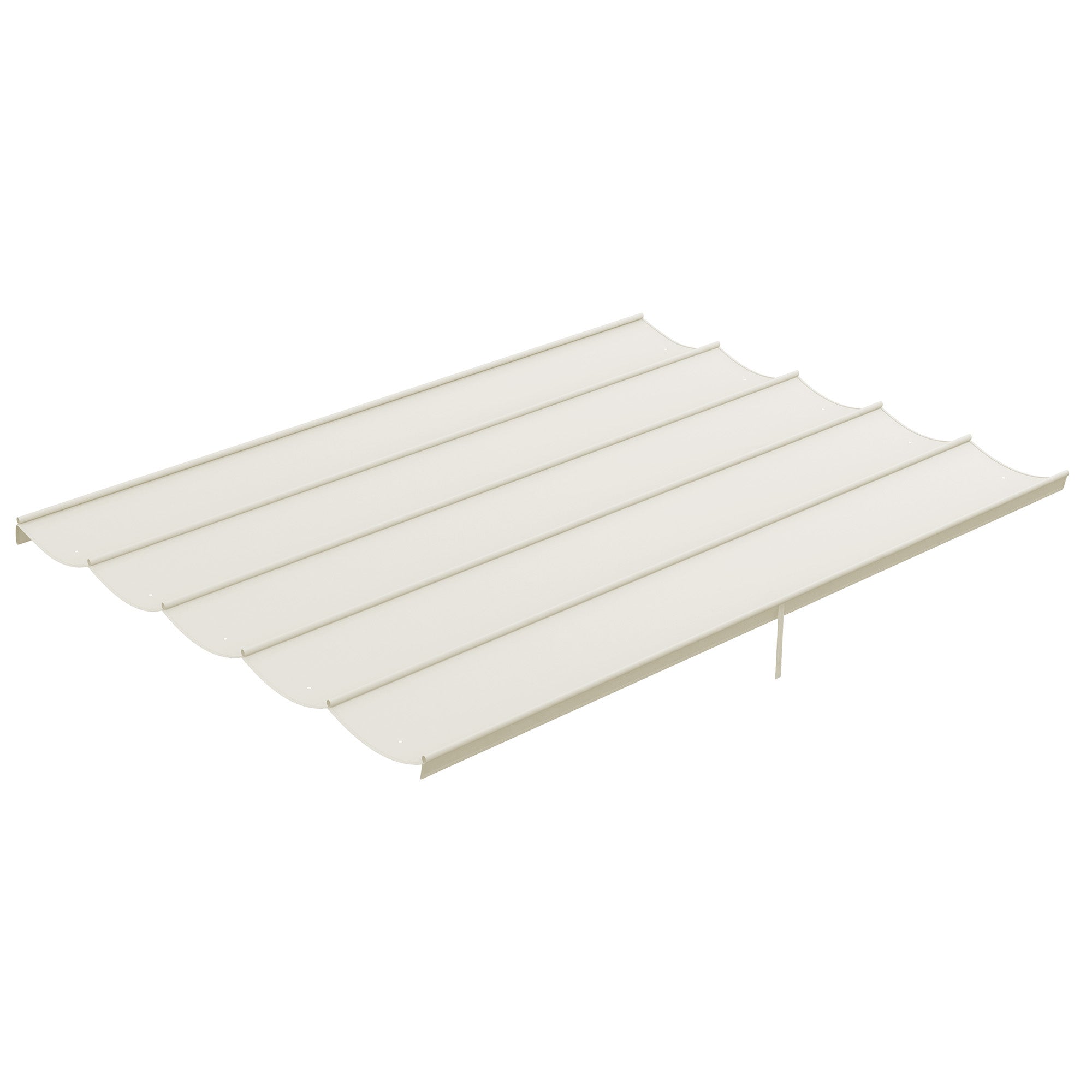 Outsunny Retractable Replacement Pergola Canopy for 10' x 13' Pergola, Pergola Cover Replacement, Cream White