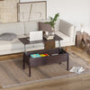 HOMCOM 39" Modern Lift Top Coffee Table with Hidden Storage Compartment, Center Table for Living Room, Coffee