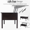 HOMCOM 39" Modern Lift Top Coffee Table with Hidden Storage Compartment, Center Table for Living Room, Coffee