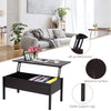 HOMCOM 39" Modern Lift Top Coffee Table with Hidden Storage Compartment, Center Table for Living Room, Coffee