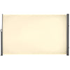 Outsunny 118" x 71" Retractable Side Awning Patio Outdoor Folding Privacy Screen with Resistance to UV Rays & Wind, Cream White