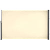 Outsunny 118" x 71" Retractable Side Awning Patio Outdoor Folding Privacy Screen with Resistance to UV Rays & Wind, Cream White
