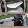 PawHut 39" Travel Pet Carrier, Portable Soft-Sided Cat Carrier with Divider, Two Compartments, Soft Cushions & Storage Bag, Grey