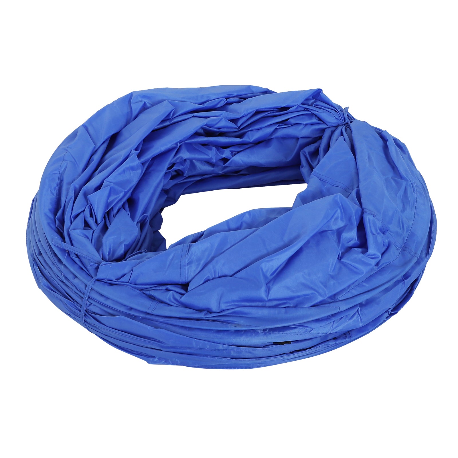 PawHut 5663-0239 16.4' 300D Oxford Portable Puppy Dog Tunnel Pet Agility Exercise Training Soft Crate, Blue