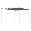 Outsunny Retractable Replacement Pergola Canopy for 10' x 13' Pergola, Pergola Cover Replacement, Coffee