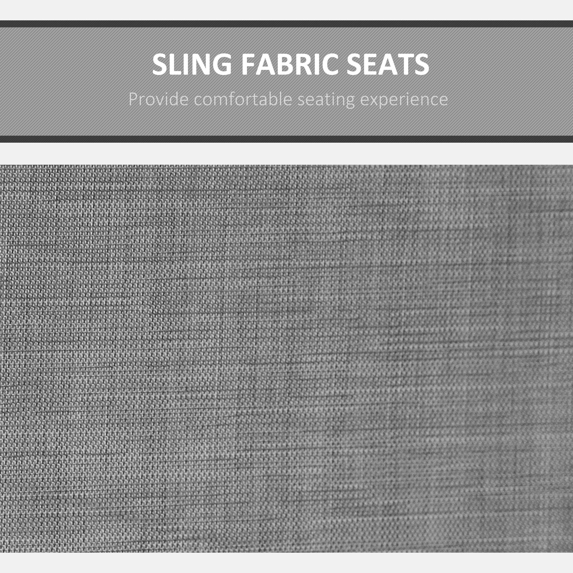 Outsunny 3 Person Porch Swing Outdoor Swing Chair with High Back Design, Side Pouches and Adjustable Canopy, Dark Grey