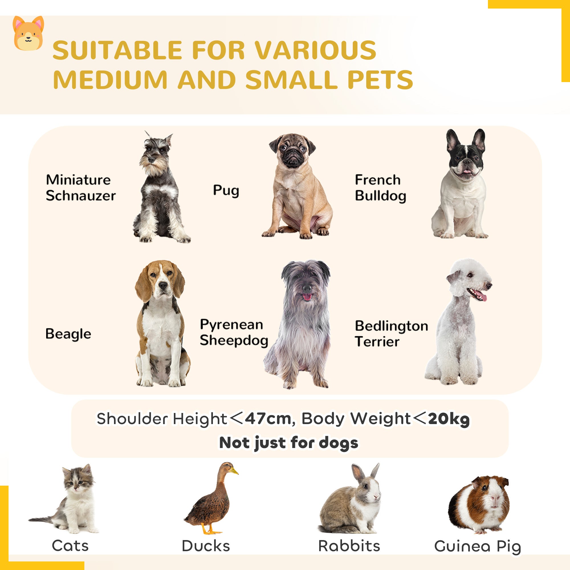 PawHut Dog Playpen, 8 Panels Foldable Dog Pen with Waterproof Bottom Pad, Sunproof Top Cover, 36"H Dog Fence for Indoor Outdoor, for Medium Small Dogs and Pets