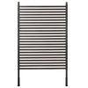 Outsunny Picket Metal Garden Fence for Hard & Soft Ground, 5 ft(H) Standing Outdoor Fencing with Feet, Animal Barrier Flower Bed Landscape Edging, Brown