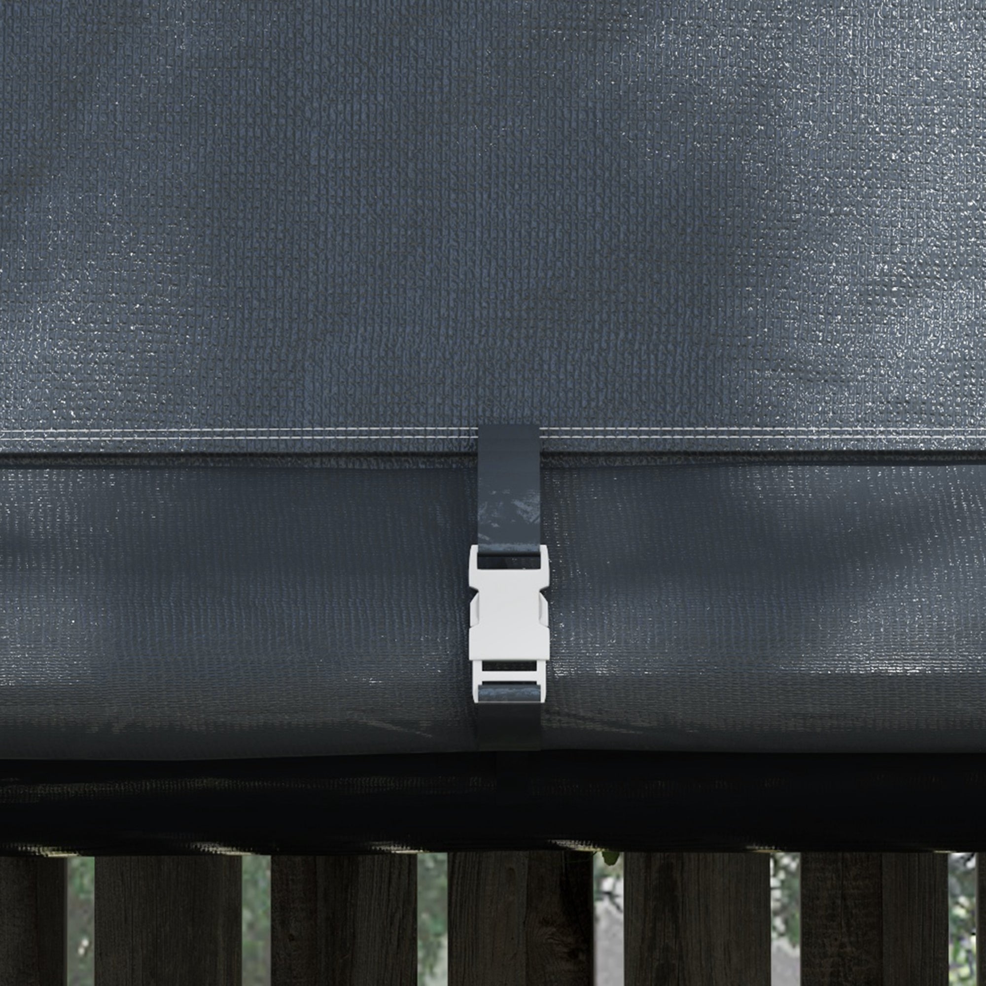 Outsunny 10' x 10' Garden Storage Tent, Heavy Duty Outdoor Shed, Waterproof Portable Shed Storage Shelter with Galvanized Steel Frame for Bike, Motorcycle, Garden Tools, Grey