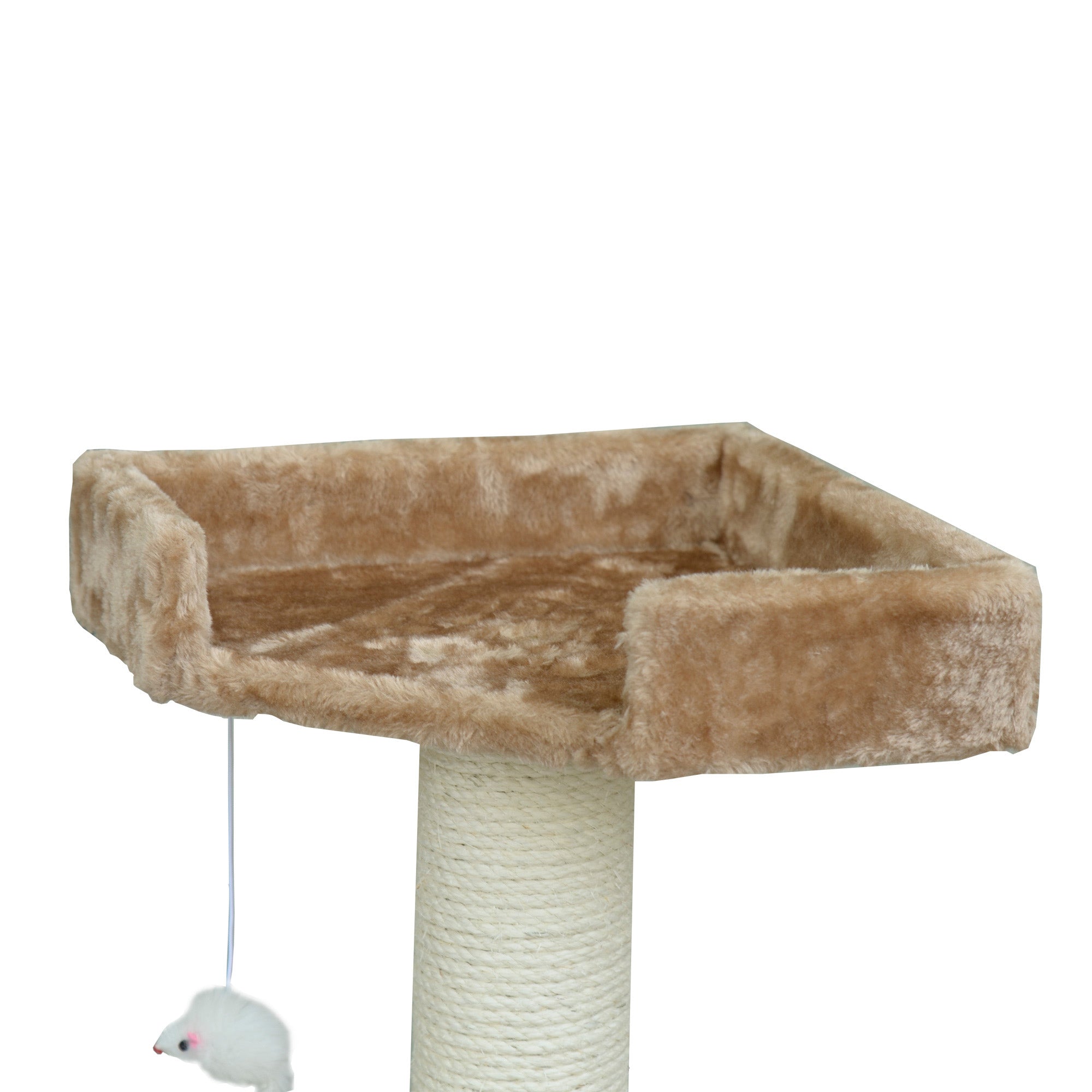PawHut Cat Tree for Large Cats Adult, 70.5" Cat Tower, Multilevel Cat Furniture Activity Center with Cat Scratching Posts, Cat Condo, Ramps, Dangling Toys, Beige