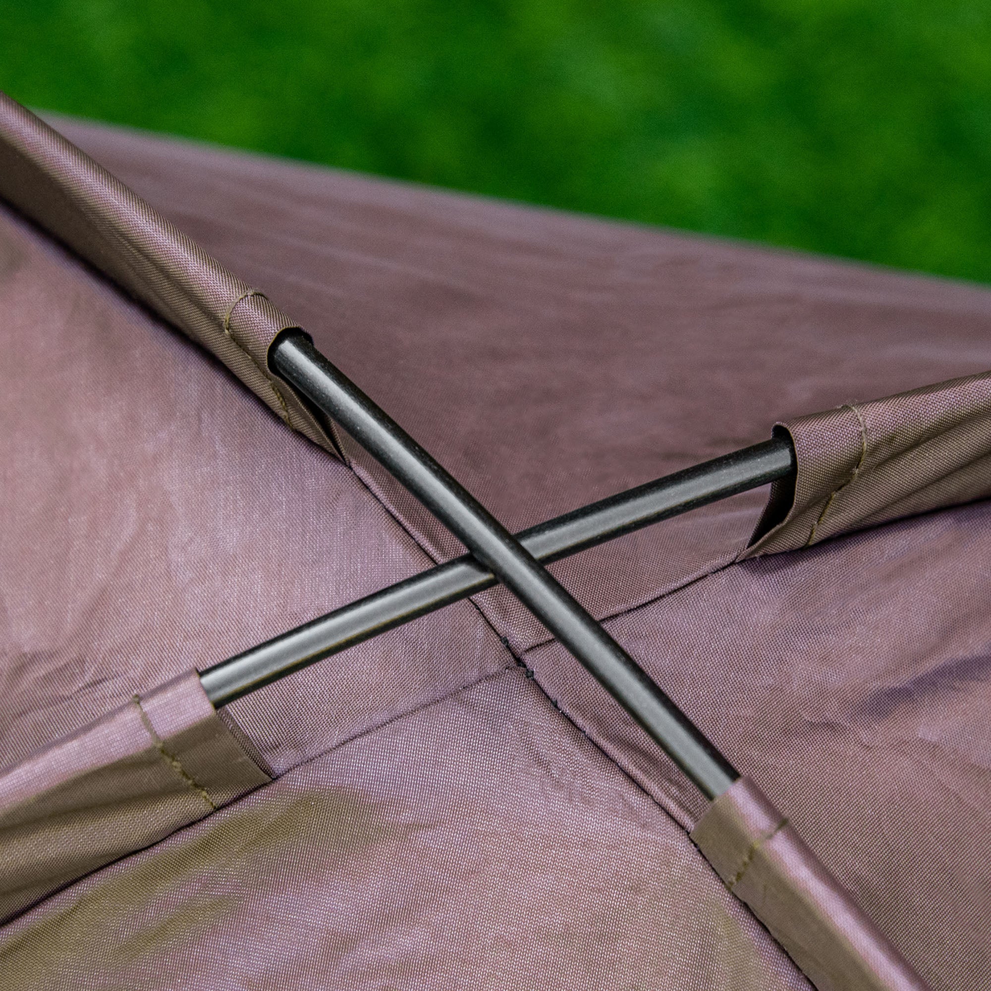 PawHut Elevated Dog Bed with Canopy, Portable Raised Dog Cot for S Sized Dogs, Indoor & Outdoor, 25" x 18" x 24", Coffee