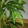 HOMCOM 5.3FT Artificial Bamboo Tree in Pot, Indoor Fake Plants for Home Office Living Room Decor, Green