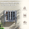 PawHut Catio Outdoor Cat Enclosure, Cat Window Box for 2-3 Cats with 2 Jumping Platforms & Scratching Post, Expendable Secure Window Perch House for Large Indoor Cats, Grey