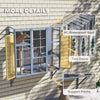PawHut Catio Outdoor Cat Enclosure, Cat Window Box for 2-3 Cats with 2 Jumping Platforms & Scratching Post, Expendable Secure Window Perch House for Large Indoor Cats, Grey