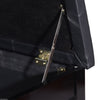 HOMCOM 30" Padded Storage Piano Bench Artist Keyboard Seat Faux Leather (Black)