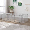 PawHut 20 Panels DIY Pet Playpen, Small Animal Cage with Door, Top Cover, Indoor Yard Fence for Guinea Pig, Hedgehog, Bunny, White