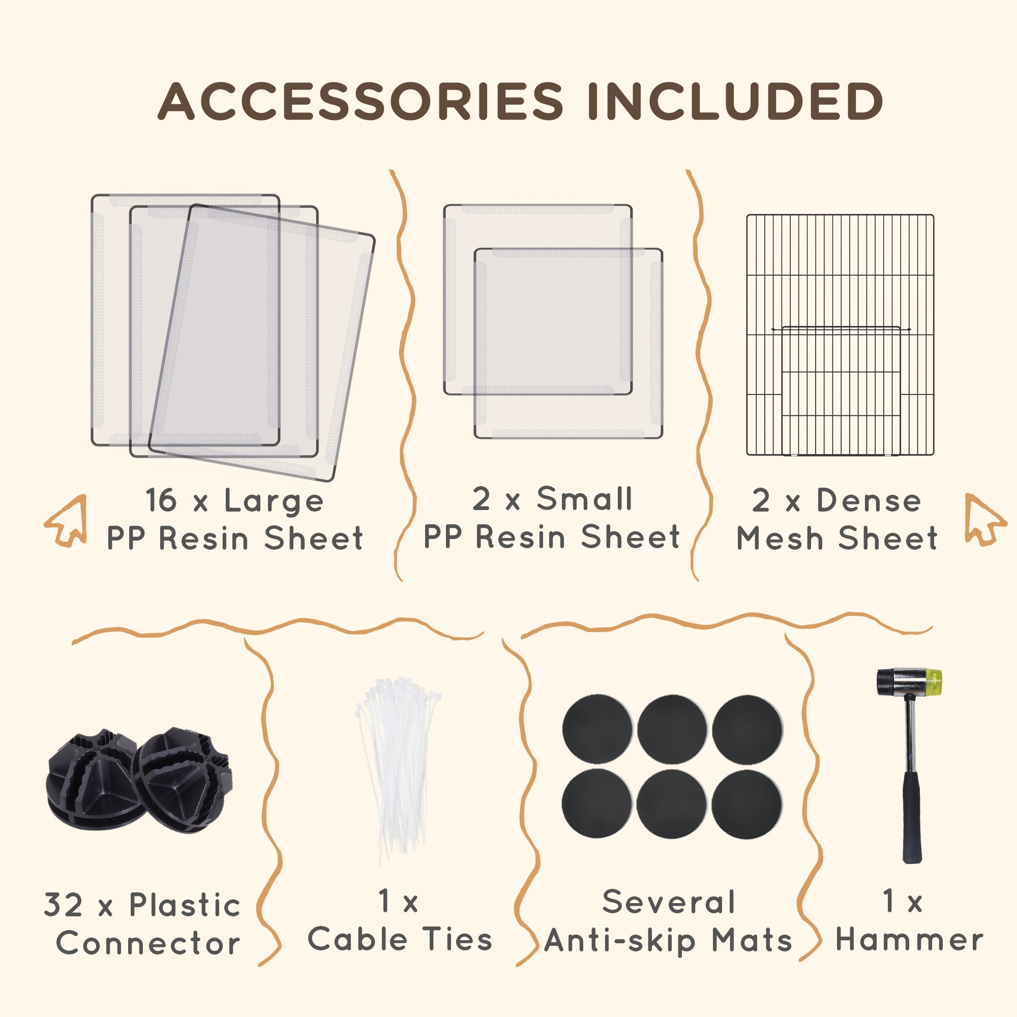 PawHut 20 Panels DIY Pet Playpen, Small Animal Cage with Door, Top Cover, Indoor Yard Fence for Guinea Pig, Hedgehog, Bunny, White