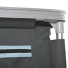 Outsunny Camping Kitchen Station, Aluminum Camping Table Cook Cupboard with 3-Shelf and Carrying Bag for BBQ Party Picnics Backyards