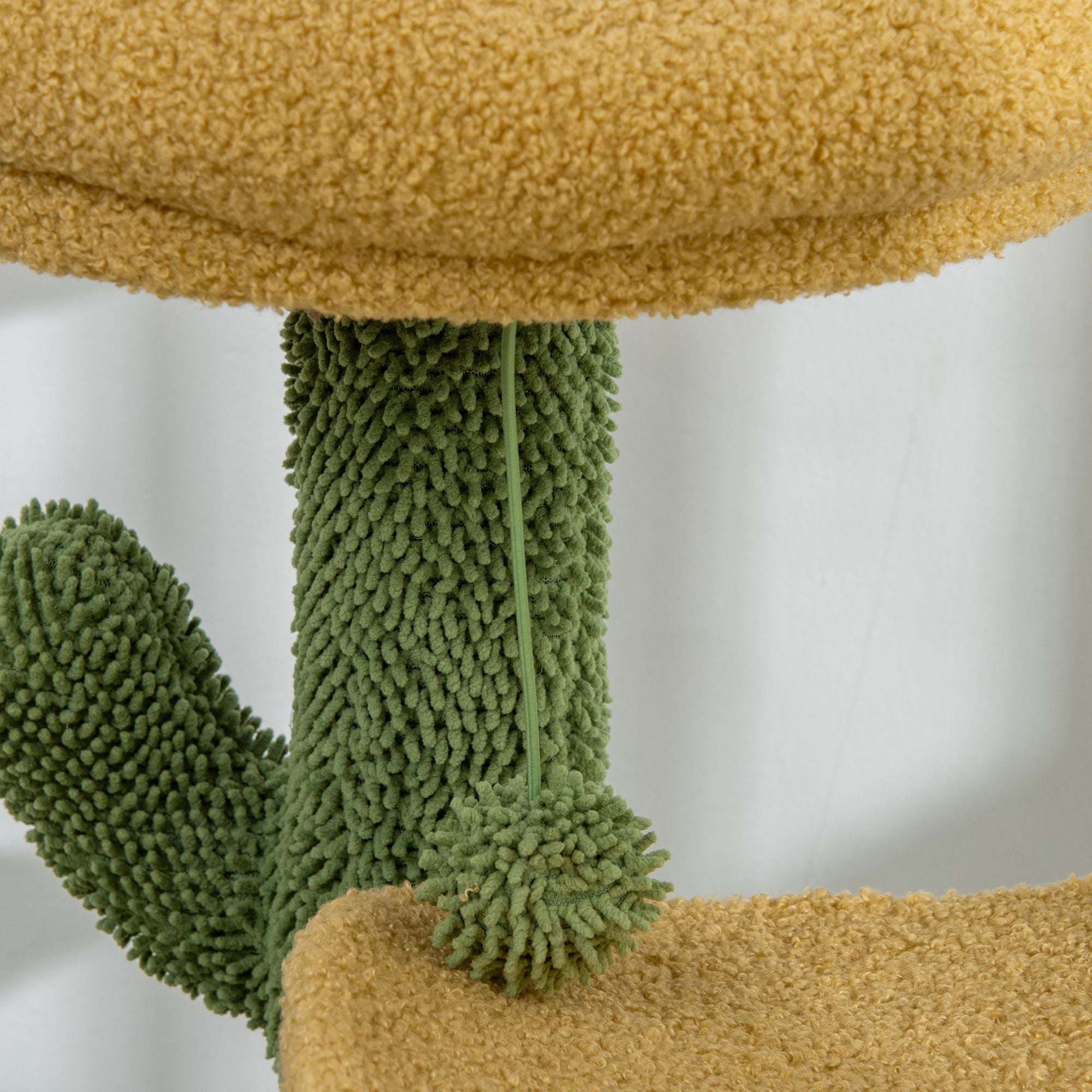 PawHut Cactus Cat Tree 83cm Cat Climbing Tower Kitten Activity Centre w/ Cat House, Bed, Sisal Scratching Post, Hanging Toy Ball - Green