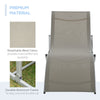 Outsunny Pool Chaise Lounge Chairs Set of 2, S-shaped Foldable Outdoor Chaise Lounge Chair Reclining for Patio Beach Garden With 264lbs Weight Capacity, Light Grey