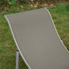 Outsunny Pool Chaise Lounge Chairs Set of 2, S-shaped Foldable Outdoor Chaise Lounge Chair Reclining for Patio Beach Garden With 264lbs Weight Capacity, Light Grey