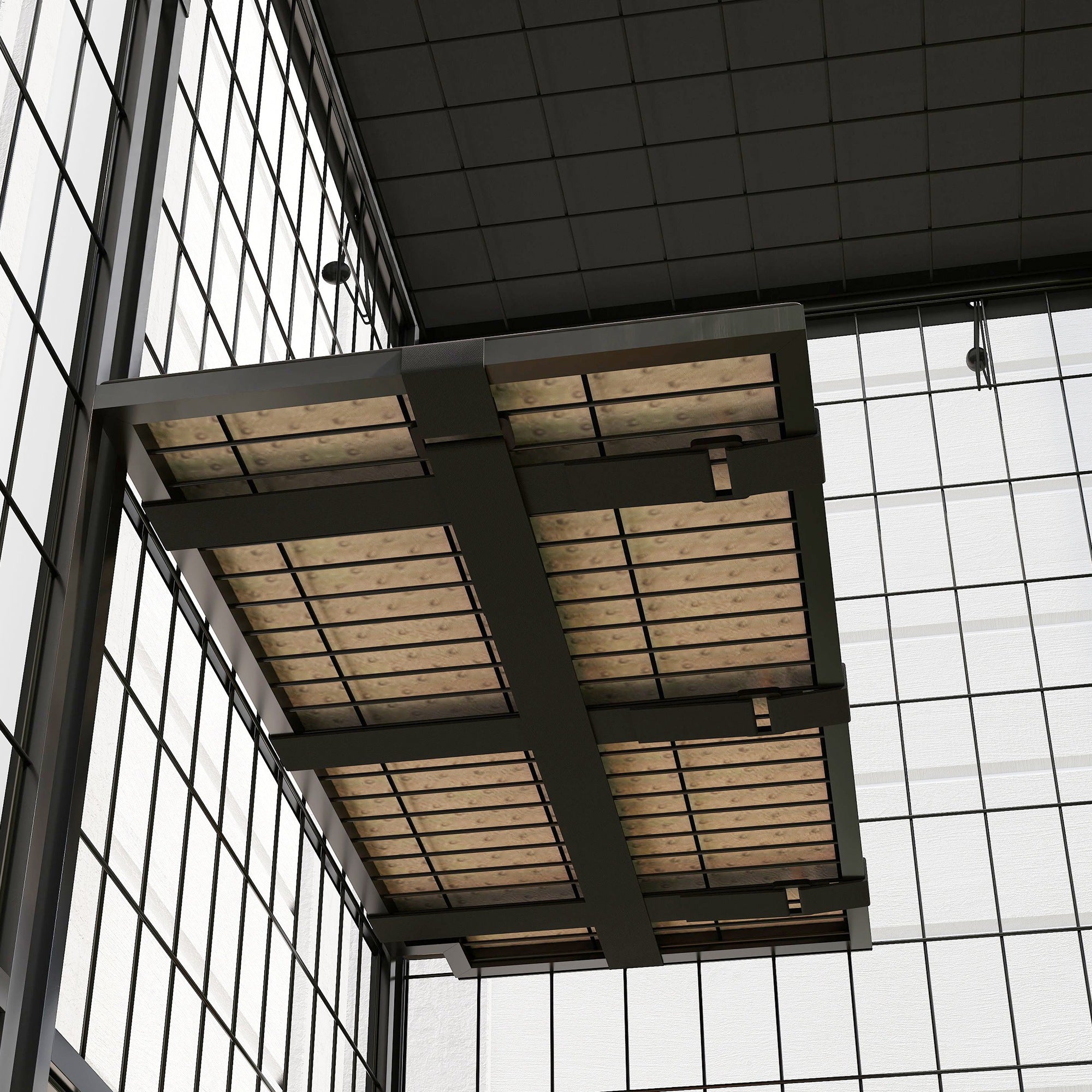 PawHut Catio Outdoor Cat Enclosure, Weld Wire Outdoor Cat House with Waterproof Cover, 4 Jumping Platforms, Hammock, Cat Cage Indoor for 1-3 Kittens, 69" x 22" x 62", Black