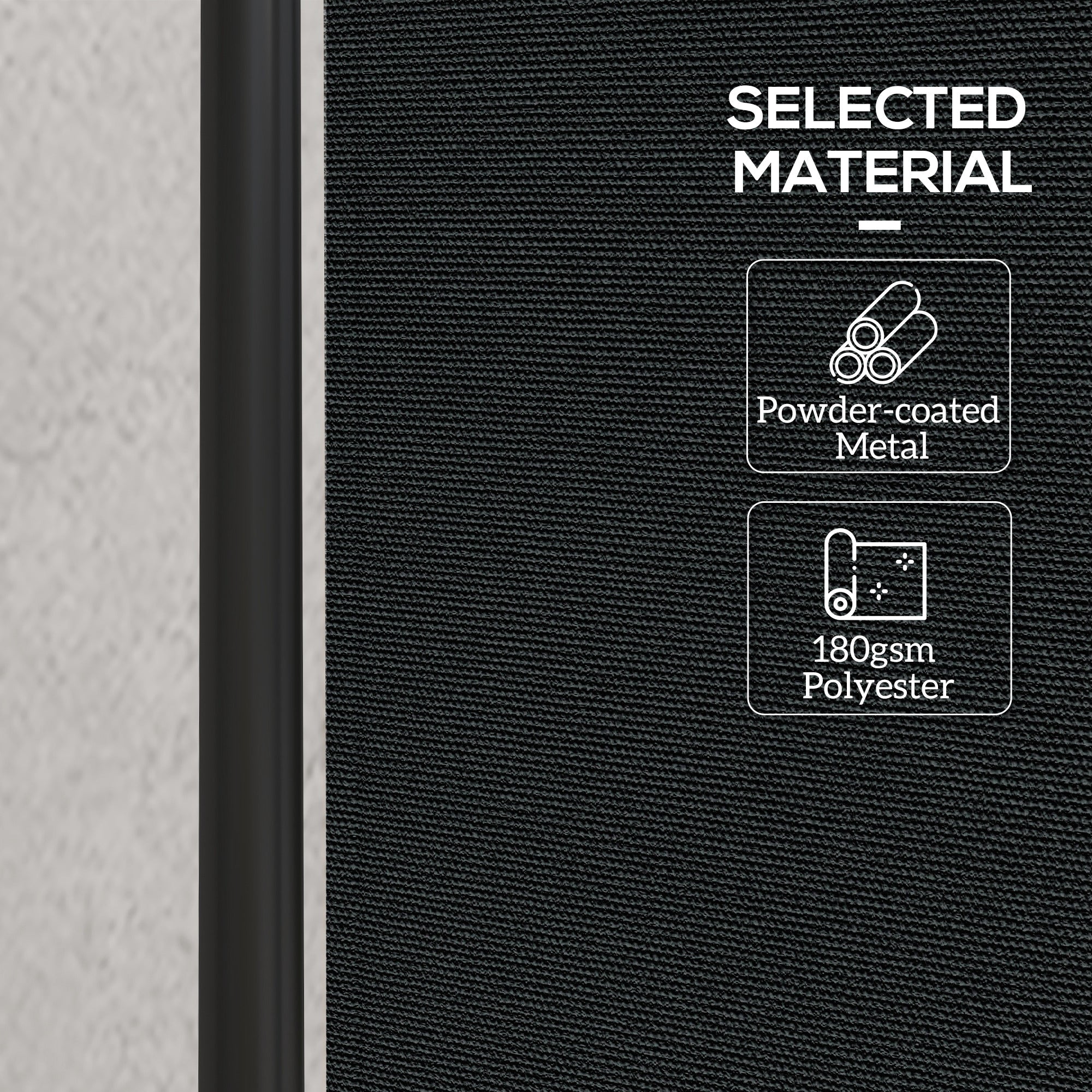 Outsunny Single Panel Room Divider with Lockable Wheels, 6ft Rolling Privacy Screen, Portable Freestanding Privacy Panel for Garden Backyard Deck Pool Hot Tub, Black