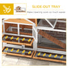 PawHut 65" Wooden Rabbit Hutch, Pet Playpen with Openable Roof, Bunny House Enclosure with Storage Box, Slide-out Tray, Ramp, for Rabbits and Small Animals, Yellow