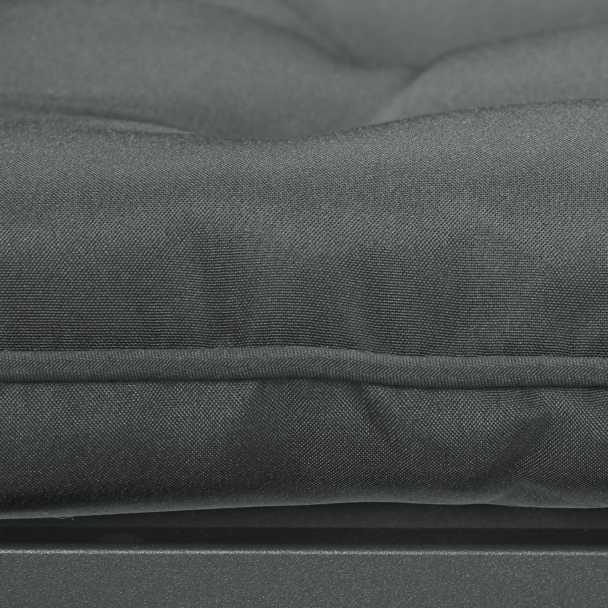 Outsunny 6-Piece Patio Chair Cushions Pillows, Seat Replacement Patio Cushions Set with Ties, Button Tufted for Indoor Outdoor Garden Furniture, Charcoal Grey