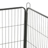 PawHut Dog Playpen, Heavy-duty Metal Puppy Play Pen, Pet Exercise Fences for Outside and Indoor, DIY Design with Door for Multiple Dogs, 16 Panels, 23.5"H