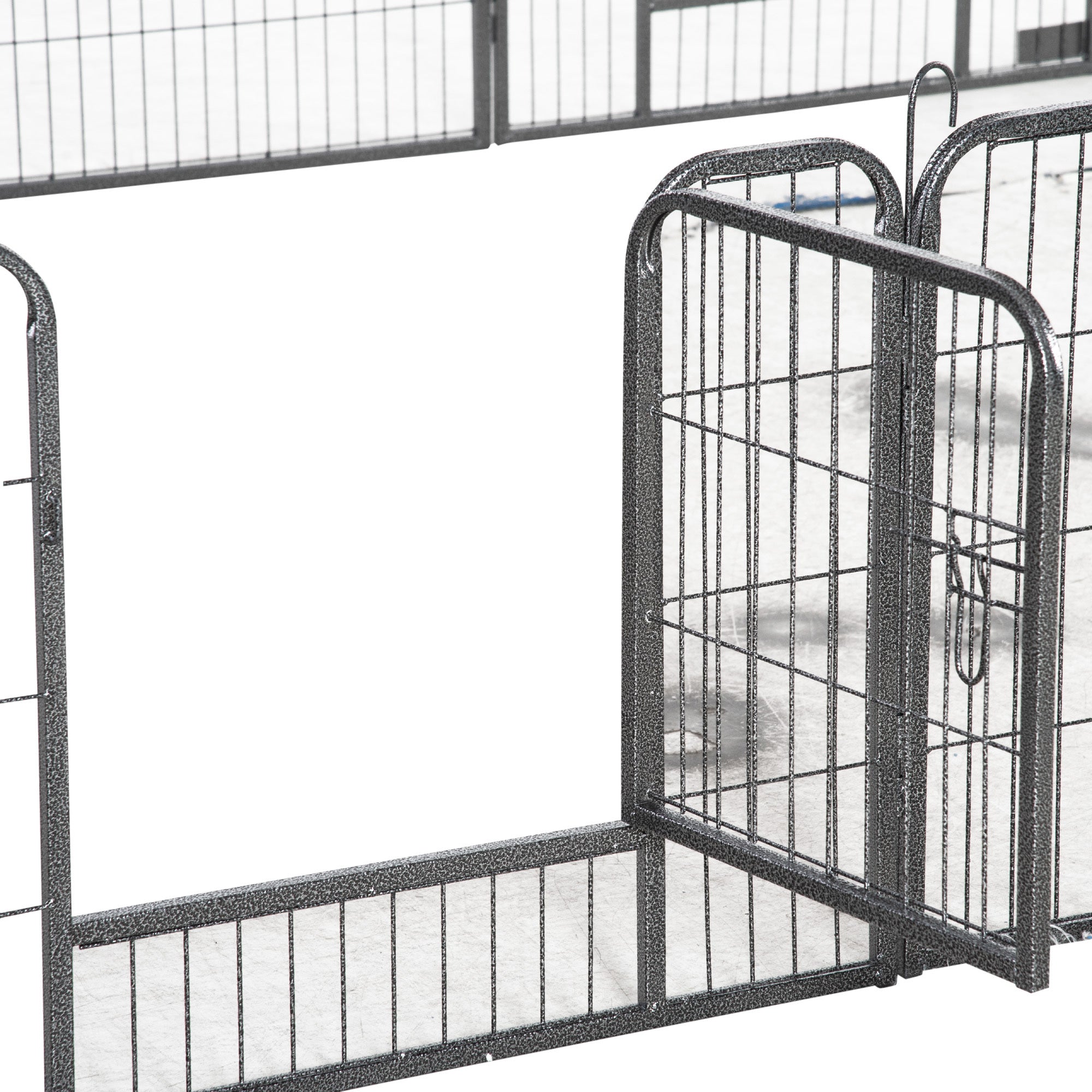 PawHut Dog Pen 16 Panels Puppy Pen Heavy Duty Pet Playpen for Indoor Outdoor for Dogs, Rabbits, Ducks 60cm High