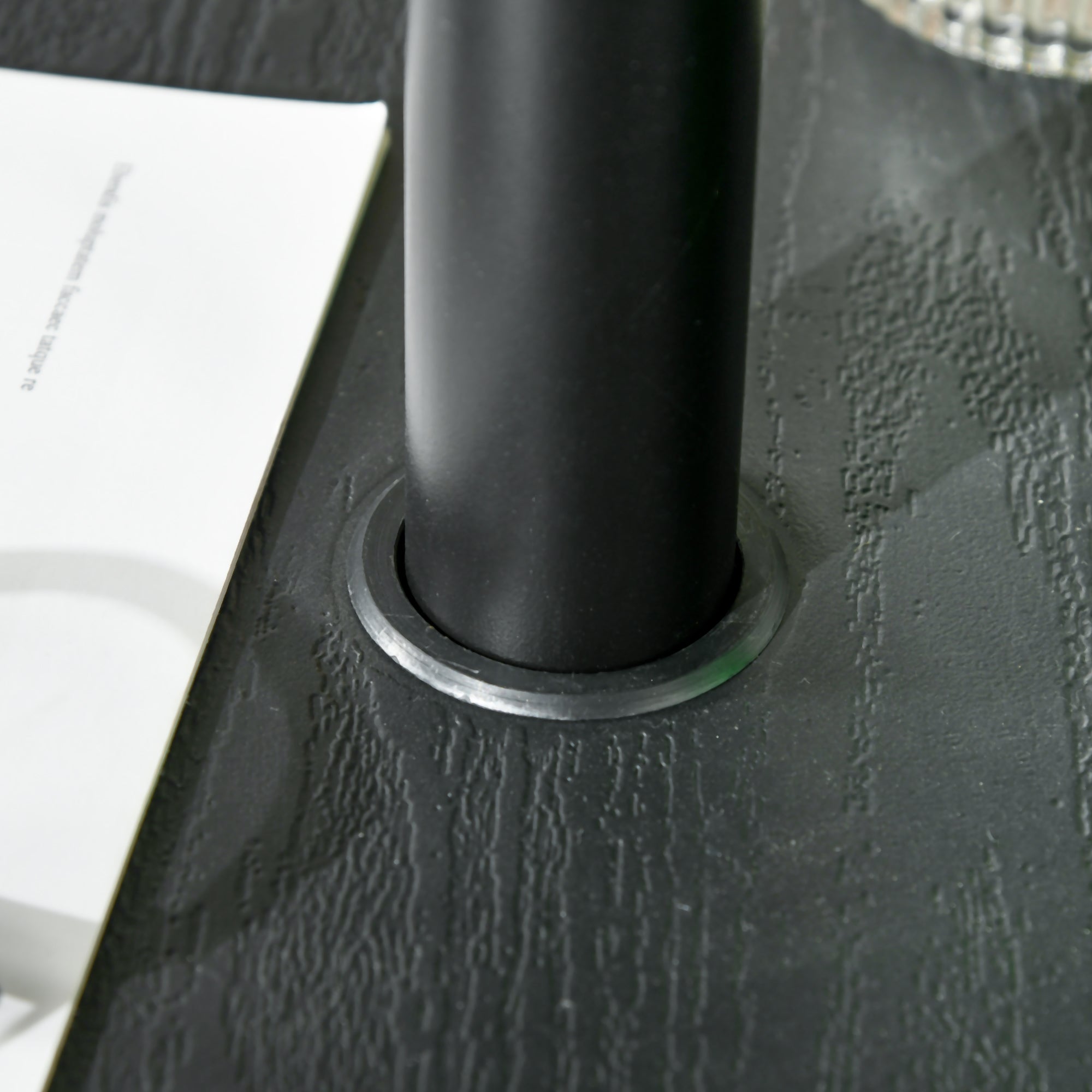 Outsunny 23.6" Beach Umbrella Table Tray with Wine Glass Holder, Foldable Towel Rack, Instant Portable Beach Table for Sand, Swimming Pools, Patio, Garden, Deck, Black