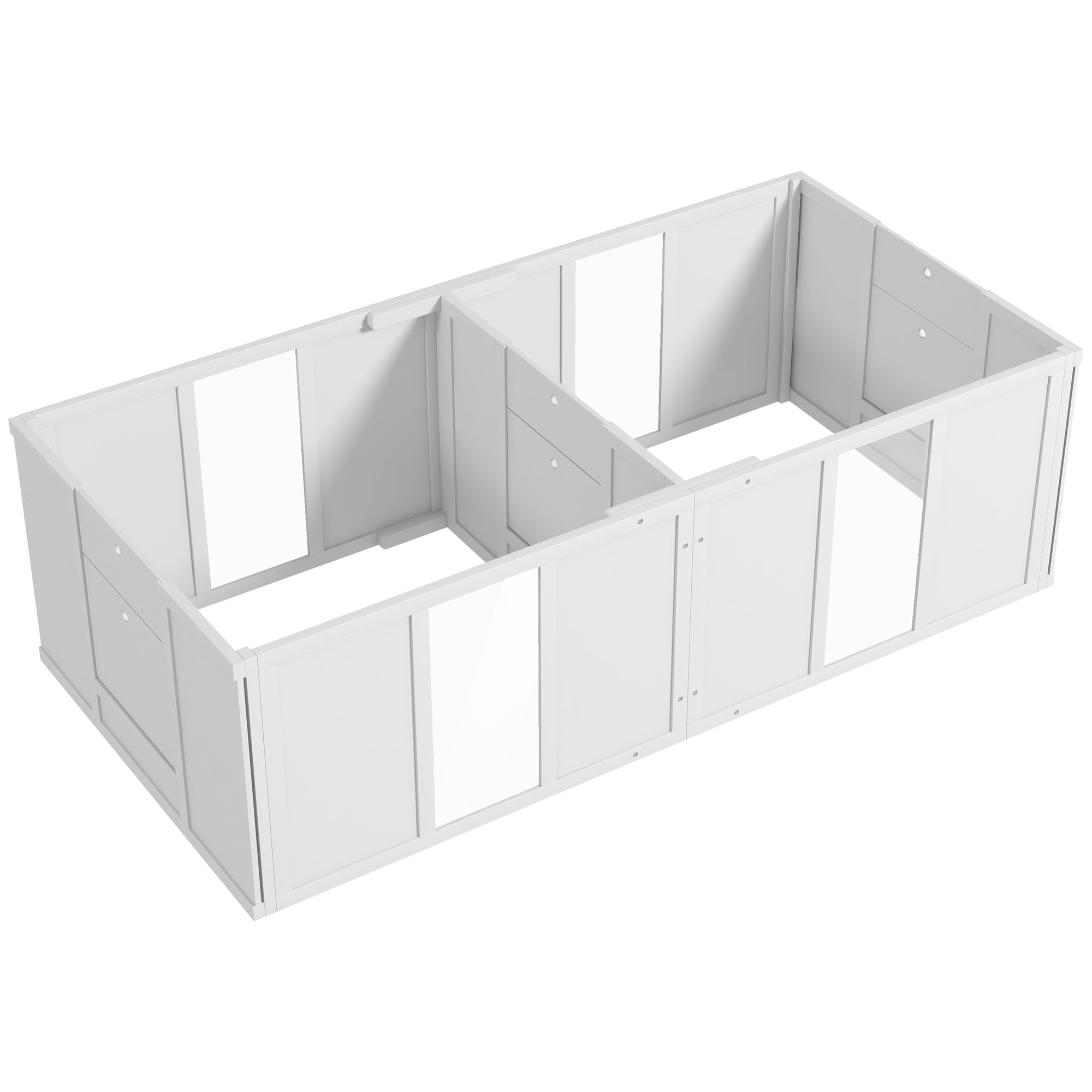 PawHut Whelping Box for Dogs and Puppies, Dog Whelping Pen, Dog Birth Supplies Indoor with Removable Adjustable Height Doors, for Small Sized Dogs, 65" x 31.5" x 19"