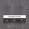 Outsunny 4 Piece Outdoor Chair Cushions, 16.5" x 16.5" Patio Furniture Cushions Seat Pad for Garden Conversation Set, Dark Grey