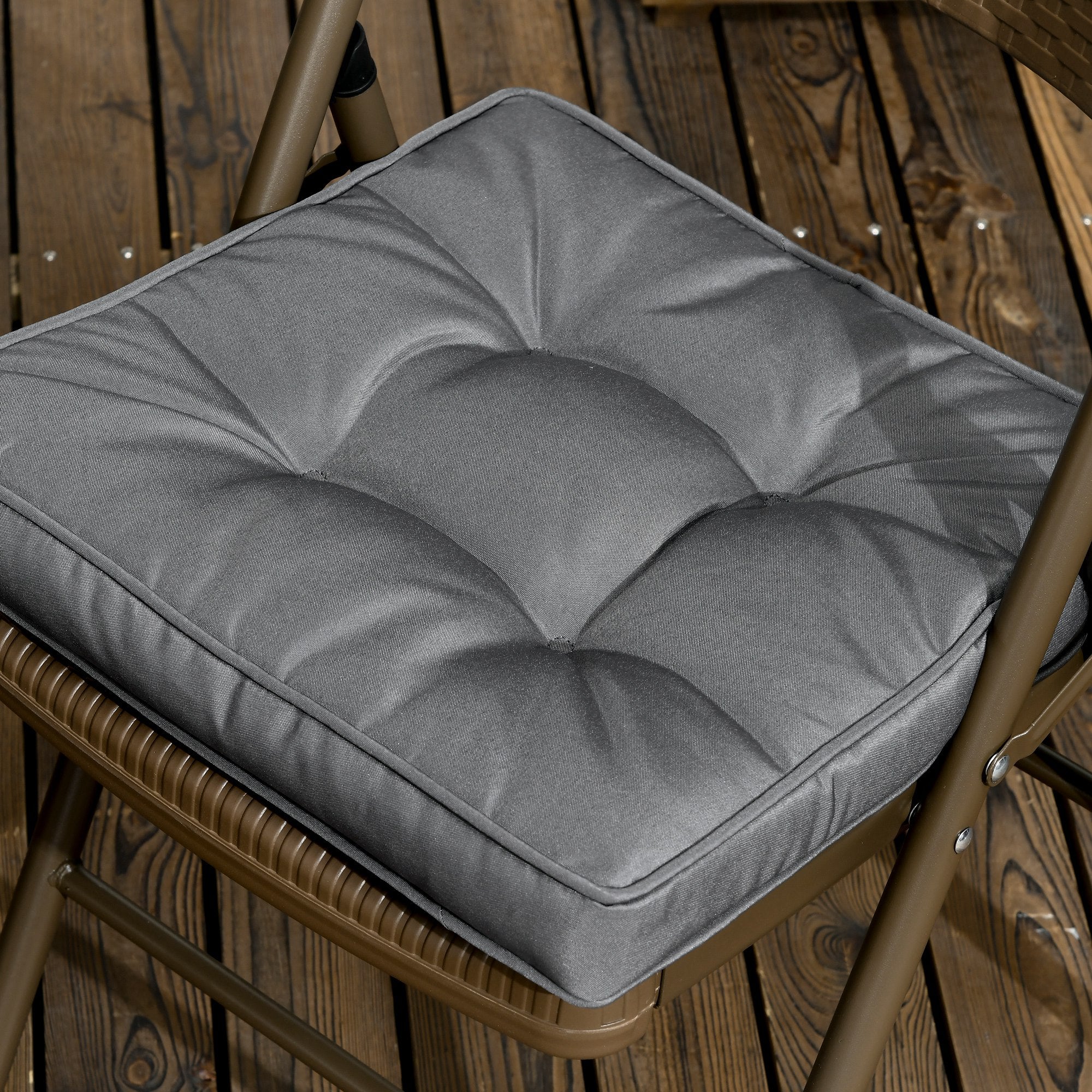 Outsunny 4 Piece Outdoor Chair Cushions, 16.5