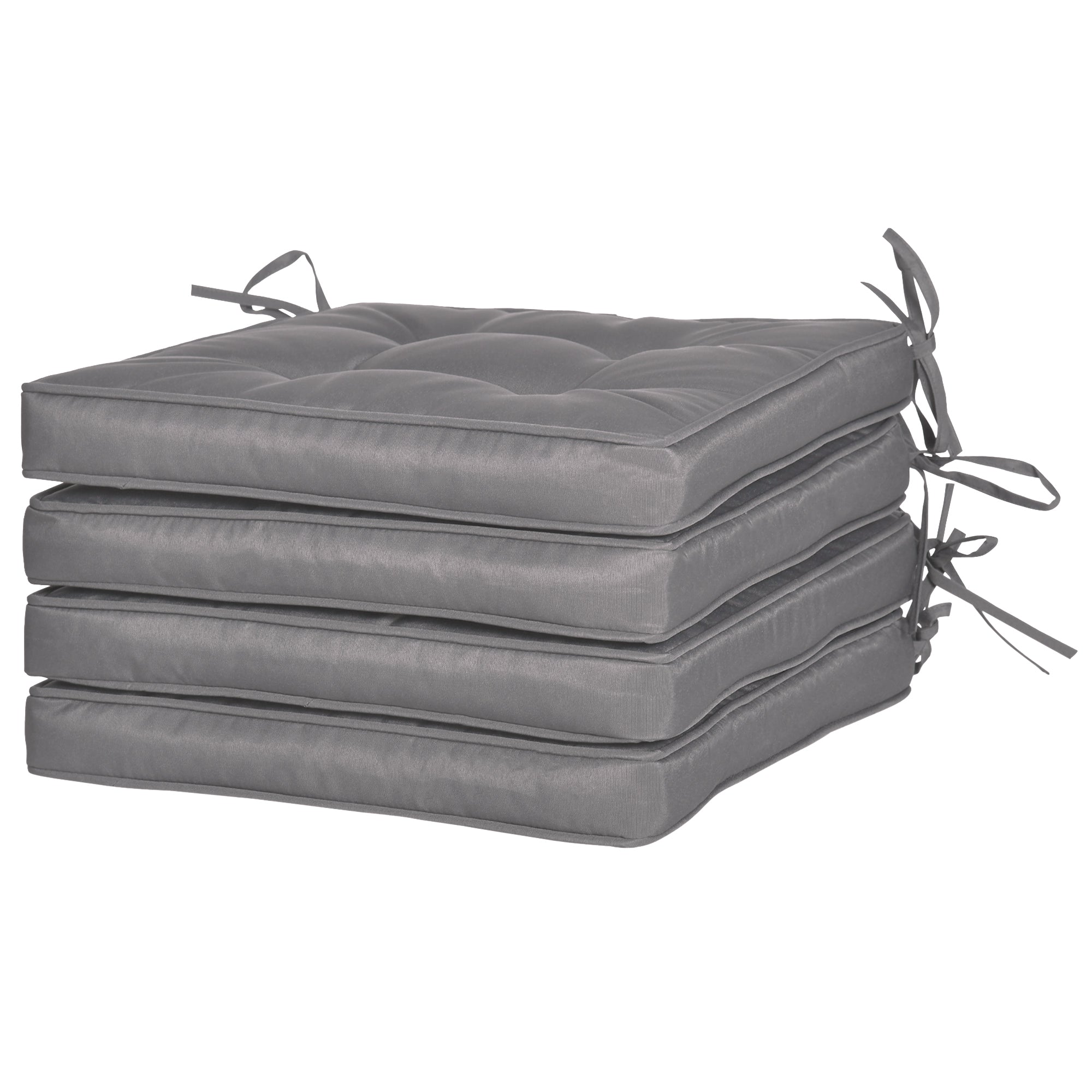Outsunny 4 Piece Outdoor Chair Cushions, 16.5