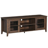 HOMCOM Modern TV Stand for TVs up to 60 inches, Wood TV Console Table with Storage Doors, Entertainment Center for Living Room, Bedroom, Office, Coffee