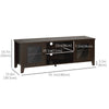 HOMCOM Modern TV Stand for TVs up to 60 inches, Wood TV Console Table with Storage Doors, Entertainment Center for Living Room, Bedroom, Office, Coffee