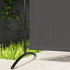 Outsunny Single Outdoor Privacy Screen, 5.9FT Tall Room Divider with UV30+ Protection, Freestanding Privacy Panel Partition with Stable Base for Indoor Outdoor Use, Dark Grey
