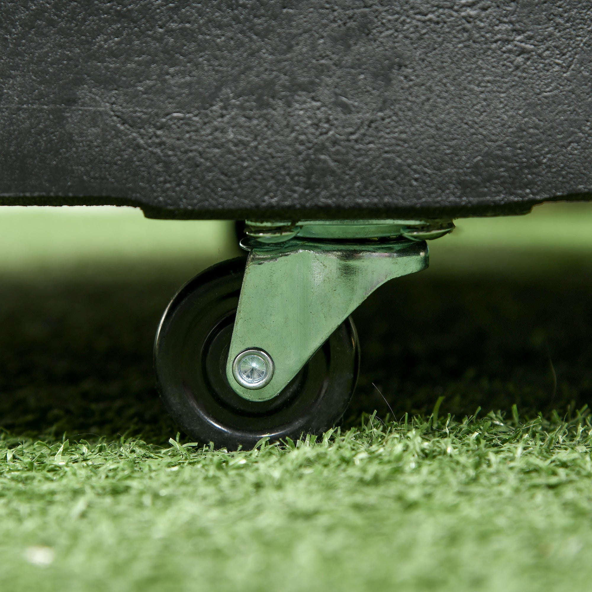 Outsunny Patio Umbrella Base with 4 Lockable Wheels, 51 lb Heavy Duty Market Umbrella Stand with 2 Retractable Handles for Outdoor, Garden, Backyard, Black