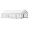 Outsunny 16'x32' Large Party Tent & Carport with Removable Sidewalls and Windows, Portable Garage Canopy Tent, Sun Shade Shelter, for Parties, Wedding, Outdoor Events, White