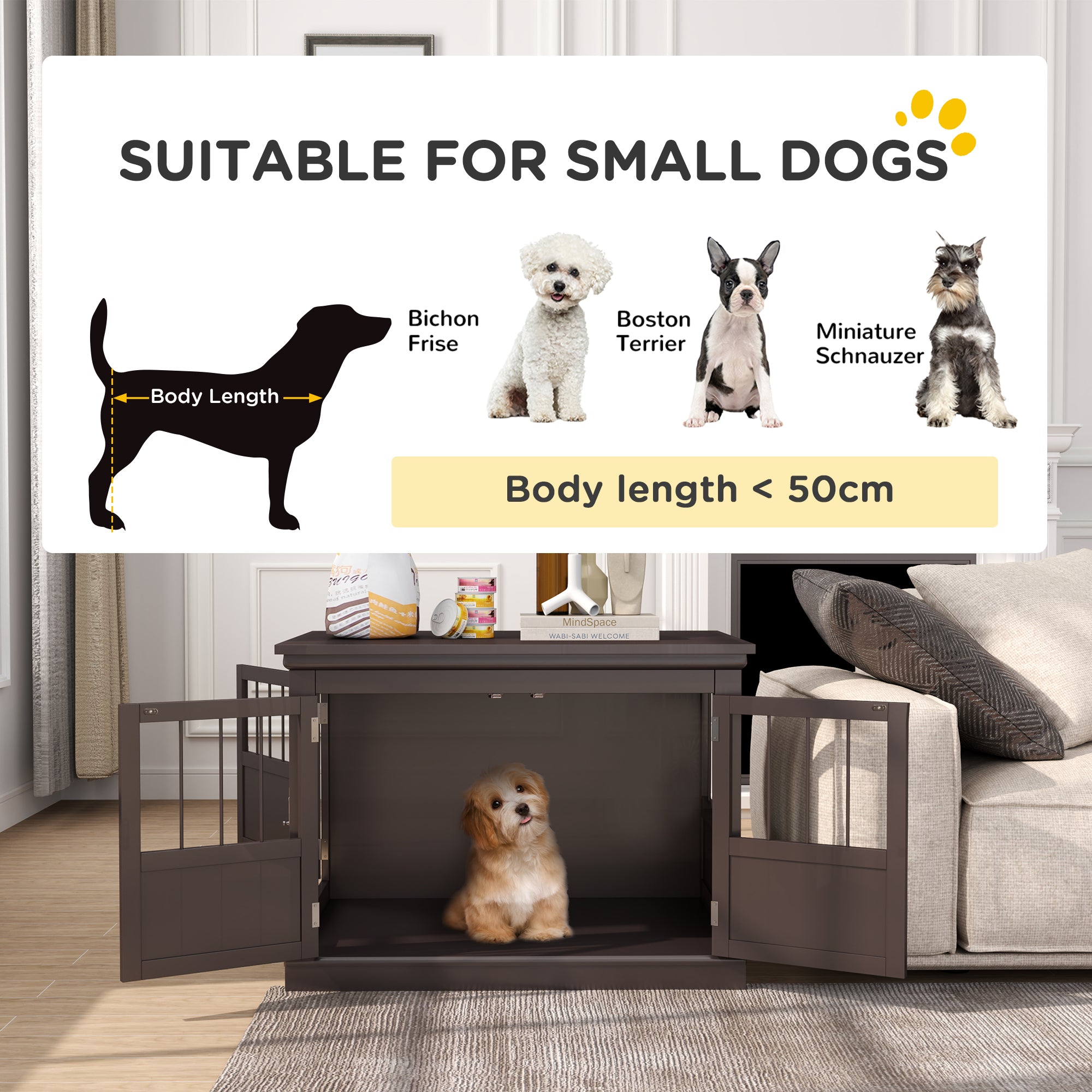 PawHut Dog Crate Furniture, 31