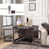 PawHut Dog Crate Furniture, 31" Dog Kennel Side End Table with Three Doors, Indoor Dog Cage for Small Dogs, Coffee
