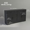HOMCOM Sideboard Buffet Cabinet with Storage, Modern Coffee Bar Cabinet with 3 Drawers and Adjustable Shelves, Distressed Black