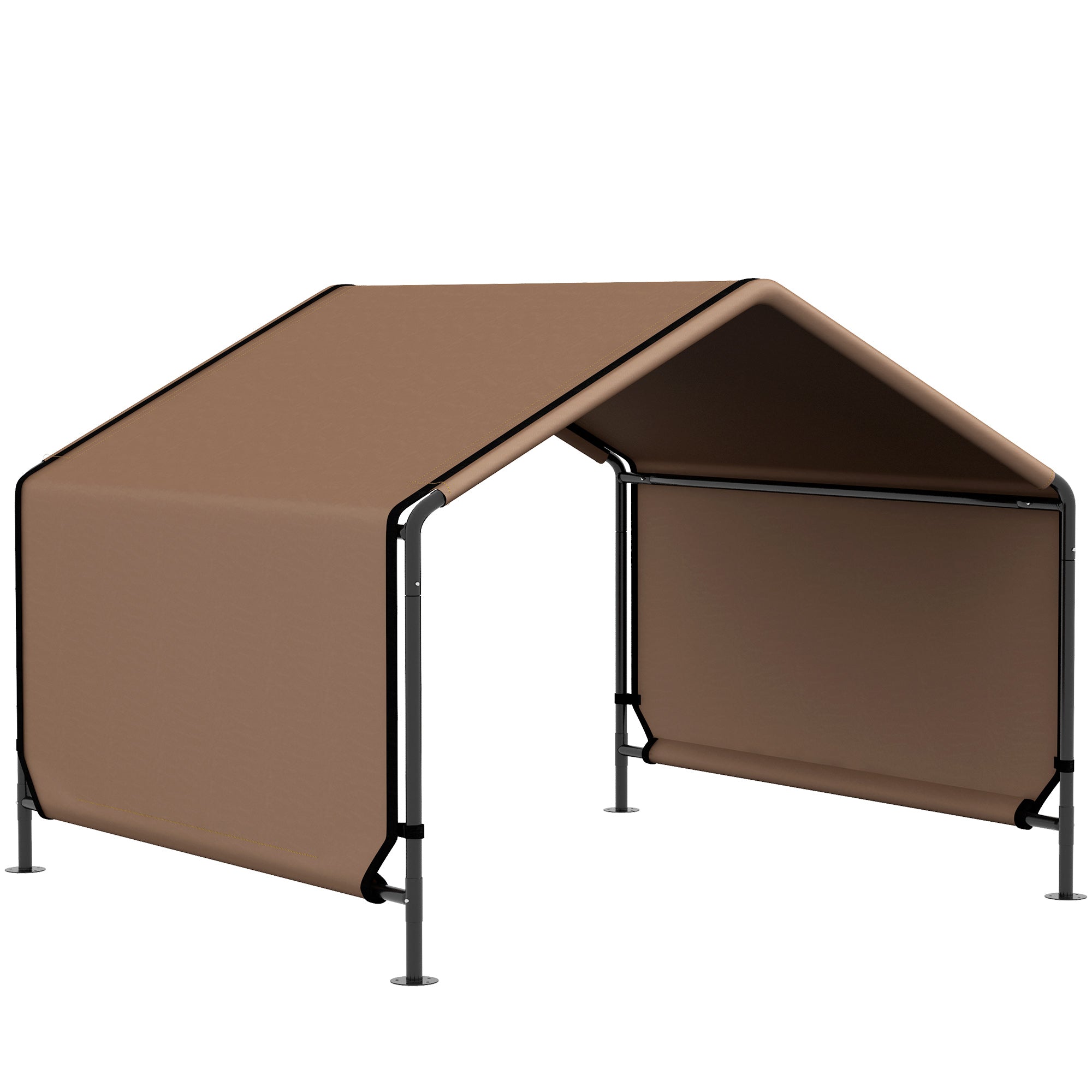 PawHut Dog Shade Shelter, Portable Pet Tent, Water Resistant Dog House for Shade Protection, Outdoor, Garden, Patio, Backyard, Brown